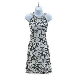 MSK Women's Floral Halter Knee Length Dress Size S Multicolor Casual